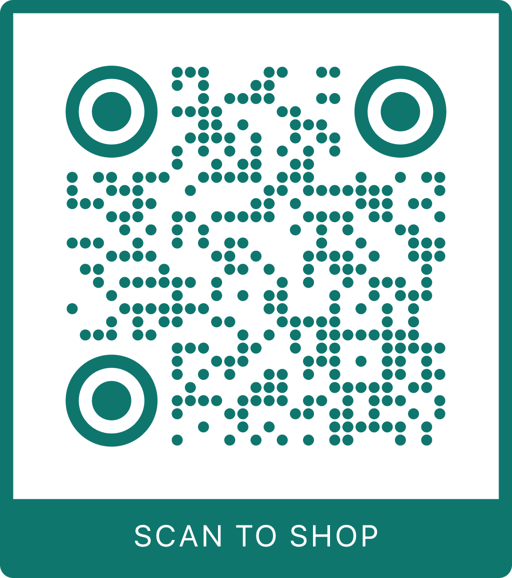 Branded QR with a SCAN TO SHOP caption
